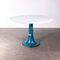 Round Industrial Console Table with Carrara Marble Top from Taylor Hobson, 1920s, Image 1