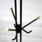 Mid-Century Black Metal & Brass Sputnik Style Coat Stand, 1950s 6