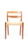 Teak & Paper Cord Chairs by E. Larsen & A. Bender for Willy Beck, 1960s, Set of 6, Image 1