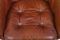 Danish Brown Leather Swivel Lounge Chair, 1960s, Image 10