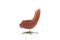 Danish Brown Leather Swivel Lounge Chair, 1960s 2