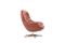 Danish Brown Leather Swivel Lounge Chair, 1960s, Image 3