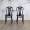 Art Nouveau Black Dining Chairs from ZPM Radomsko, 1960s, Set of 2 2
