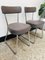 Mid-Century Leatherette & Tubular Steel Chairs, Set of 2 2