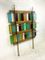 Italian Coloured Glass Screen with Shelves, 1960s 3