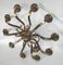 Lámpara de araña de latón, años 60, Imagen 5