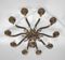 Lámpara de araña de latón, años 60, Imagen 7
