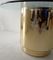 American Cylindrical Brass & Golden Laminate Dining Table, 1970s, Image 7
