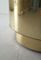 Tavolo da pranzo cilindrico in ottone dorato e laminato dorato, Stati Uniti, anni '70, Immagine 5