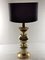 Vintage French Gilded Metal Table Lamp, 1970s 1