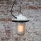 Vintage Industrial White Porcelain Pendant from Holophane 4