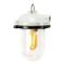 Suspension Industrielle Vintage en Porcelaine Blanche 1