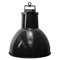 Vintage Industrial Black Enamel Pendant Light 1