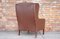 Danish Leather Wing Chair, 1960s 7