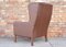 Danish Leather Wing Chair, 1960s 5