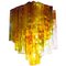 Four-Color Glass Flush Mount Ceiling Light by Paolo Venini for Barovier & Toso, 1960s 2