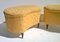 Set of Large Italian Poufs, 1940s 4