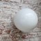 Large Vintage White Porcelain & Opaline Glass Wall or Ceiling Lamp, Image 3