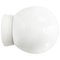 Large Vintage White Porcelain & Opaline Glass Wall or Ceiling Lamp, Image 1