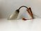 Scandinavian Modern Brass, Copper & Glass Wall Light, 1950s 1