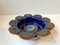 Vintage Blue Ceramic Flower Dish by Elsi Bourelius for Jie Verkstad, 1970s, Image 1