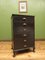 Antique Black Wooden Chest of Drawers, Image 2
