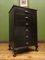 Antique Black Wooden Chest of Drawers 10