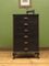 Antique Black Wooden Chest of Drawers 15
