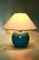Lampe de Bureau Bleu Rimini par Aldo Londi pour Bitossi, Italie, 1950s 2
