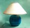 Italienische Rimini Blu Tischlampe von Aldo Londi für Bitossi, 1950er 1