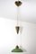 Art Deco Pendant aus Messing mit Gegengewicht 10