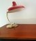 Italienische Tischlampe aus Messing & lackiertem Metall, 1950er 2