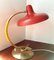 Italienische Tischlampe aus Messing & lackiertem Metall, 1950er 1