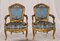 Antique Rococo Style Gilt Armchairs, Set of 2 7