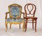 Antique Rococo Style Gilt Armchairs, Set of 2 22