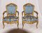 Antique Rococo Style Gilt Armchairs, Set of 2 6