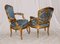 Antique Rococo Style Gilt Armchairs, Set of 2 11