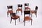 Art Deco Walnut Dining Chairs, 1920s, Set of 6 2