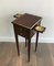 Tavolino neoclassico con posaceneri scorrevoli, anni '40, Immagine 5
