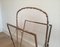 Faux-Bamboo Silvered Bronze Magazine Rack from Maison Bagués, 1940s 5