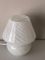 White Glass Mushroom Table Lamp, 1970s 2