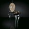 Lampada a sospensione a forma di uovo in acciaio e cristallo di Giorgio Tesi per VGnewtrend, Immagine 4