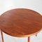 Table Basse Ronde Vintage en Teck, Danemark, 1950s 2