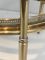 Neo-Classical Oval Brass Trolley with 3 Removable Shelves, 1940s, Image 12