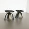 Vintage French Brutalist Candleholders, 1970s, Set of 2 10