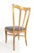 Italienische Stühle aus Kirschholz & grauem Stoffsitz von Guglielmo Ulrich, 1940er, 6er Set 6