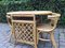 Rattan Table & Chairs Set, 1960s 8