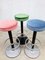 Tabouret de Bar Industriel Vintage en Velours Rose 5