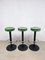 Vintage Industrial Green Velvet Bar Stool 2