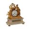 Gilded Antimony Alabaster Table Clock, 1800s 1